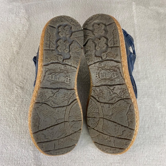 Born Tarkiln Women's Ankle Boots Size 7.5 Blue Suede Distress Booties NEW - Picture 8 of 9